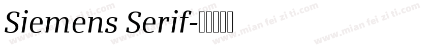 Siemens Serif字体转换
